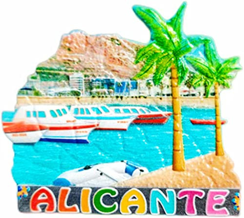 Alicante Spain Magnet Fridge Refrigerator Magnet Decoration Sticker Souvenir Resin Crafts Kitchen Whiteboard