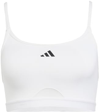 adidas Reggiseno Sportivo da Donna Aeroreact per Allenamento Leggero, XLAB Bianco