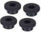 sourcing map 4Pcs T Shape Rubber Grommet Mount Dia 23mm ID 13mm H 15mm Seal Protection Cable Grommets Flexible for Cable Pipe