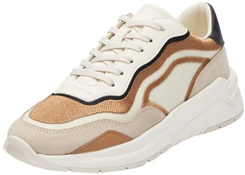 BOSS Skylar_Runn_meemb, Zapatillas Mujer, Open Beige280, 40 EU