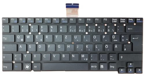 T-ProTek DEUTSCHE - Schwarz Tastatur Keyboard kompatibel für Sony Vaio SVT1312M1ES, SVT-1313L1ES