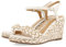 GIOSEPPO Sandalias Blancas Y Color Natural DE CUÑA Alta con Trenzados para Mujer Tigard