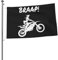 Dirt Bike Motocross-Flagge, 6 x 9 m, doppelseitig außen, großes Banner, Hausflagge, Hof-Außendekoration