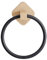 Diarypiece Porte-serviettes rond en bois pour salle de bain, cuisine, salle de bain