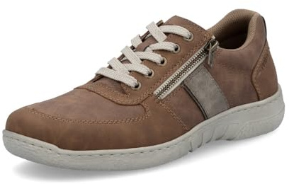 Rieker Herren Low-Top Sneaker 03500, Männer Halbschuhe, lose Einlage,straßenschuhe,Strassenschuhe,Sportschuhe,Turnschuhe,braun (24),40 EU / 6.5 UK