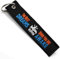 Porte Clef Moto - Cadeau pour Motard Porte-cle moto en Tissu THE BEST DREAMS HAPPEN WHEN YOU ARE AWAKE, Accessoires pour Moto - Porte-clés Originaux - Cadeaux Originaux pour Motards