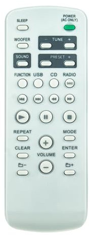 VINABTY Neu RMT-CG880A ErsatzFernbedienung RMT-CG880A Fernbedienung Ersatz für Sony Radio Cassette RMT-CG880A RMTCG880A CFD-RG880CP CFDRG880CP Remote Controller