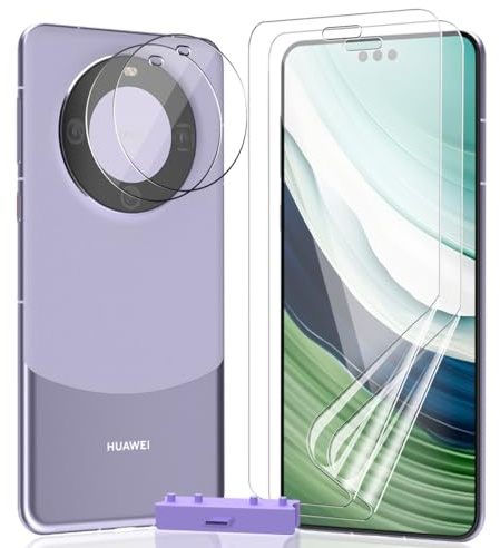 AnnhanT Hydrogel Schutzfolie für Huawei Mate 60 Pro, mit Positionierhilfe
