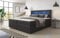 Luxusbetten24 Boxspringbett Repos 180x200 Doppelbett Polsterbett Bett mit LED und USB | Bezug: | Farbe: Schwarz | Härtegrad: H3 (70-100kg)