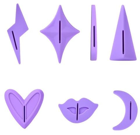 lila Bikini Private Schamhaartrimmer Epilierer Rasierer Multi Form Vorlage Für Frauen 7 Stück Set