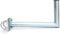 Support de mât en acier - 40 cm - Pour antenne satellite