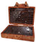Colección De Piedras En Una Maleta Conjunto De Actividad Para La Colección De Piedras Minerales Decoraciones Al Aire Libre Con Cristales Caja Decorada