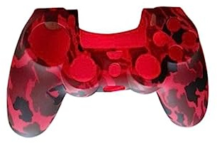 HOMSFOU Controllergehäuse für 4 Controller aus Silikon, Rundum Schützend | Waschbar, Glatte Oberfläche, ohne Blockieren der Anschlüsse, Zubehör für Gaming Pads