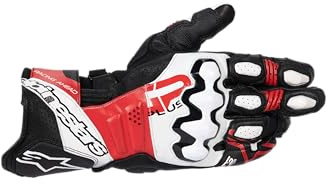 Alpinestars Gp Plus R V3 Motorrad Handschuhe, schwarz/rot/weiß, XL | Atmungsaktiv
