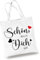 BOYATONG Geschenke für Frauen, Danke Geschenk Schön Dass es Dich Gibt, Baumwolltasche Geburtstagsgeschenk Stoffbeutel, Hochzeitstag Geschenke Jugendweihe Gastgeschenke Kollegen Muttertagsgeschenk