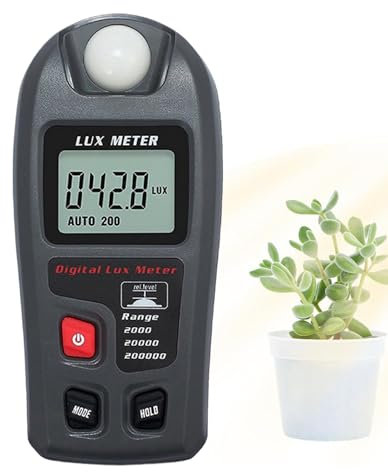 Lichtmesser Fotografie - Lichtmesser, digitale LCD -Bildschirmkamera Lichtmesser Light Messer Digital Lighting Messmesser Tragbares Umgebungstemperaturmesser, Lux -Meter -Reichweite mit digitalen Farb
