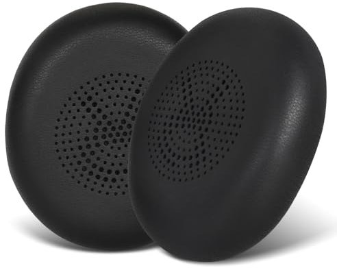 Ersatz Ohrpolster für Jabra Evolve2 65 (65MS 65UC USB)/Evolve2 40 (40UC 40MS USB)/Elite 45H On-Ear Wireless Headset, Ersatzpolster mit Weicherem Protein-Leder