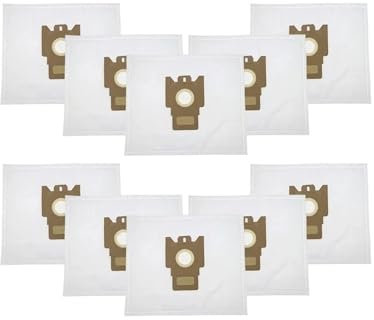 Sacchetto filtro antipolvere, compatibile con Hoover H60 H30 H52 ENIGMA TE7 TE70 TEN2400 ARIANNE TELIOS T2100 T2599 T2615 T2621 T2740 T2760 TS1823(10pcs)