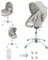 Nine point nine 3 in 1 Beistellbett Baby, Multifunktional Stubenwagen Baby, Höhenverstellbar Babybett, Klappbares Babys Reisebett (F002 Grey)