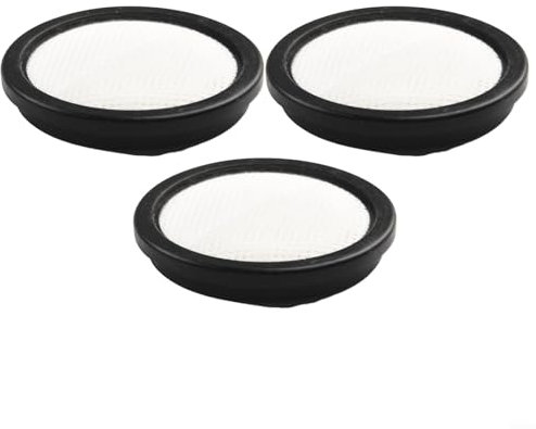 Jonikuper Filtro de repuesto, lavable, reutilizable, elemento de filtro para aspiradora inalámbrica, 98 mm, diámetro exterior, 90 mm, diámetro interior, filtración eficiente (paquete de 3)