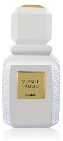 Ajmal Virgin Musc Eau de Parfum 100ml | Unisex Soft Musky Perfume | Long Lasting Fresh & Clean Fragrance Made in Dubai | Subtle Floral & Powdery Notes | Everyday Signature Scent