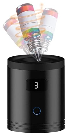 Mini Vortex Mixer – Kabelloser Paint Shaker mit 3 Geschwindigkeiten 3000/4000/5200 U/min, LED-Anzeige, Tattoo-Tinten-Mixer für Acrylfarbe, Nagellack & Wimpernkleber, 1000mAh Akku