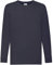 Fruit of the Loom Valueweight Children's Long-Sleeve T-Shirt Choice of Colours - Blue - 116