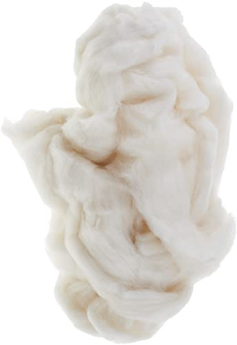 WOLLLUST Filz- und Bastelwolle 50g, 100% Merino-Schurwolle, Weiß, zum Nass- und Trockenfilzen geeignet