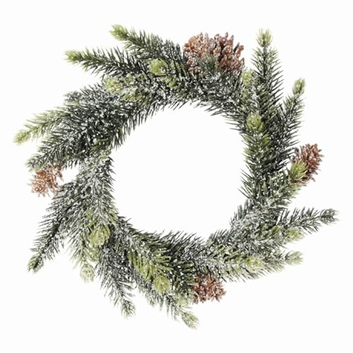 Fuchs seit 1895 Künstlicher Fichtenkranz mit Schnee 20 cm
