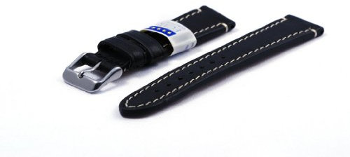 Junkers Lederarmband für 6180-3, 20mm, Schwarz