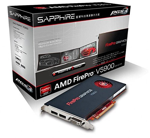 Sapphire AMD Firepro V5900 Grafikkarte ATI (PCI-e, 2GB, GDDR5 Speicher, DVI, 1 GPU)