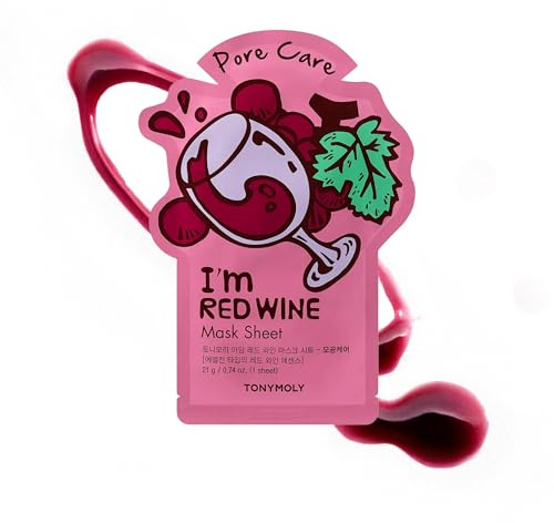 TONYMOLY I'm Red Wine Sheet Face Mask - Revitalizing Korean Antioxidant