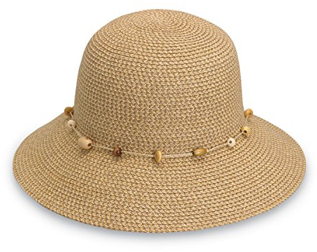 Wallaroo Hat Company Damen Naomi Sonnenhut - UPF 50+ verstaubar, moderner Stil, Designed in Australien - Natur