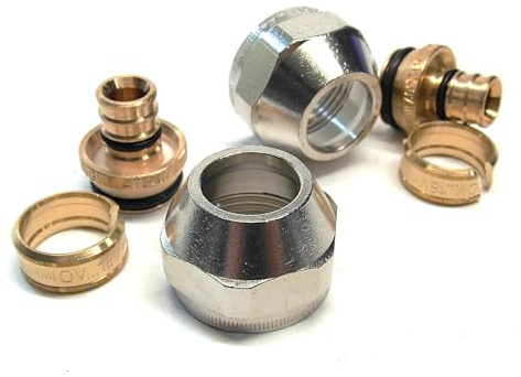 Klemmring-Verschraubung 2er Set 16 x 2 mm für Kunststoffrohr, Serie Comfort