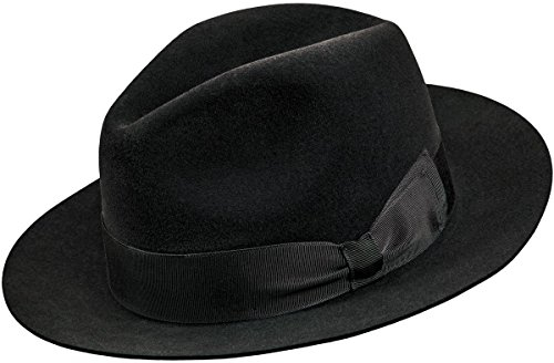 Burmenta Klassischer Fedora (L, schwarz)