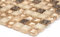 conwire Mosaik Stein Resin mix beige/beige matt Glas Naturstein Ornament Fliesenspiegel, Mosaikstein Format: 15x15x8 mm, Bogengröße: 322x305 mm, 1 Bogen/Matte