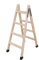 Escalera madera plegable tijera c/tacos 3 peldaños