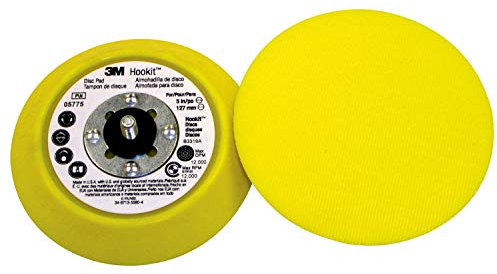 3M 55775 HookitSchleifteller, Ungelocht, 5/16'', 125 mm, Gelb