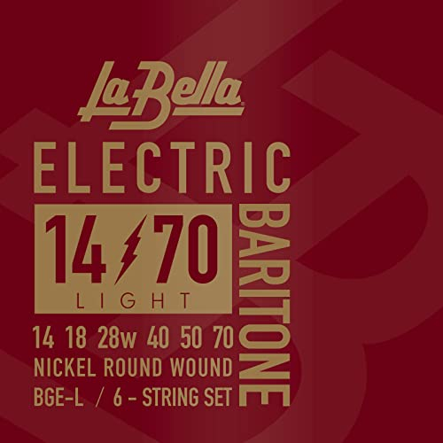 La Bella BGE-L, Gitarrensaiten für E-Gitarre, Bariton, 14/70