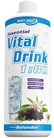Best Body Nutrition Essential Vital Drink 1000ml bouteille Sureau