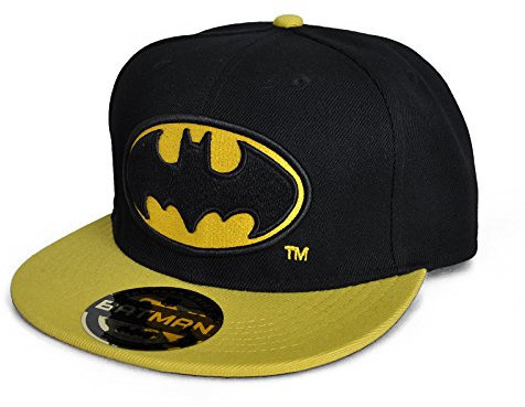 Batman Logo Snapback-Cap schwarz/gelb