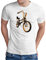 OM3® Bonanza Fahrrad T-Shirt | Herren | Retro Vintage Rad Bonanzarad II | Weiß, M