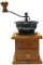 Molinillo de café manual de madera clásico de acero inoxidable retro para especias de café mini molino con cerámica