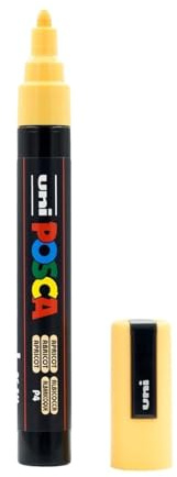 uni-ball POSCA 182522 - POSCA Marker with Bullet Tip, 1.8-2.5 mm Line Width, Apricot