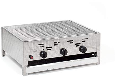 LAG Gasgrill 11kW -Sondermodell mit Grillrost und Brennern aus Edelstahl- Gastro Profi R3-MXCR