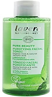 lavera Pure Beauty Purifying Facial Tonic - Bio-Minze und natürliche Salicylsäure - vegan - Naturkosmetik - Hinterlässt ein gereinigtes Hautgefühl - 200 ml