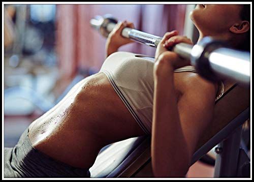 Bilder,Poster,Bodybuilding Gym Sport Fitness Hantel Poster, Kettlebell Workout Übung Training Diagramm Kunst Wand Poster Druck, Fitnessstudio Dekoration, Mädchen Poster Für Jungs,Wanddeko - 50X70Cm