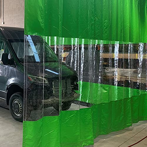 AKON Curtain Track Industrial Wash Bay Curtains Contain Wash Overspray Quick Rolling and Easy to Clean Divide Work Areas Quickly