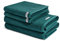 ROSS - Selection - Organic Cotton - 2 X Handtuch 2 X Duschtuch - im Set (4er Set Moosgrün)