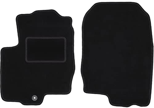 Wielganizator Automatte – Passend für Mitsubishi Colt VI Z30 Schrägheck 2004-2008 – Velours – Autozubehör - Auto Fußmatten – Fußmatte Auto – 2-teilig - schwarz